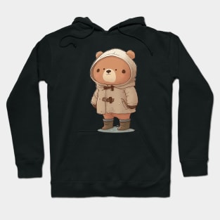 Cute Bear Cartoon Adventurer Adorable Kawaii Animal Hoodie